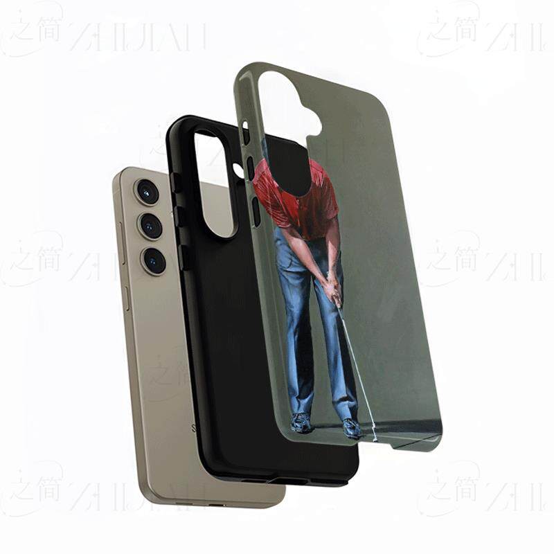 耐克高尔夫磨砂磁吸手机壳大孔亮面硬壳适用苹果iphone18promax华为PURAXVIEW荣耀60SE荣耀500PRO