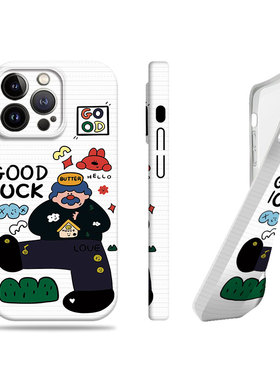 苹果17promax插画大叔女孩菲林情侣手机壳适用苹果华为IQOONEO10PROPLUS一加ACE5至尊版OPPOA6PRONOVA13VIVOX