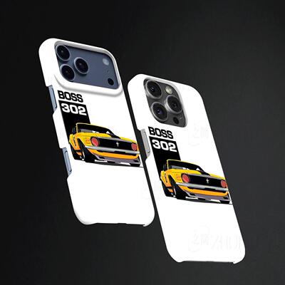 福特野马Boss302硬壳磨砂磁吸手机壳适用苹果iphone17promax华为三星S25PLUS三星S25ULTRAP80PROMATE80PROMAX