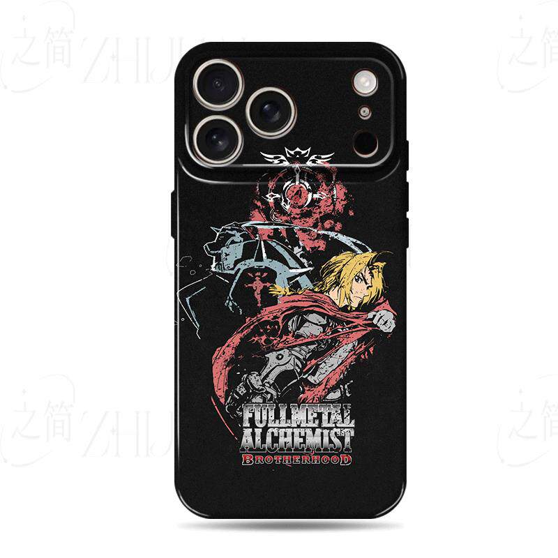 钢之炼金术师磨砂磁吸手机壳大孔亮面硬壳适用苹果iphone18promax华为PURAXVIEWIQOONEO8小米CIVI3