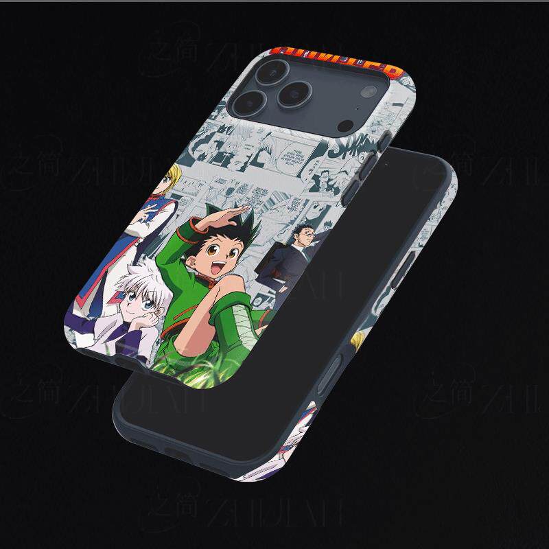 全职猎人磨砂磁吸手机壳大孔亮面硬壳适用苹果iphone18promax华为PURAXVIEW华为NOVA9SEVIVOX300PRO