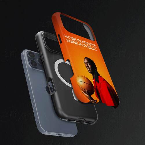 乔丹篮球磨砂磁吸手机壳大孔亮面硬壳适用苹果iphone18promax华为PURAXVIEW华为NOVA8SEIQOONEO6