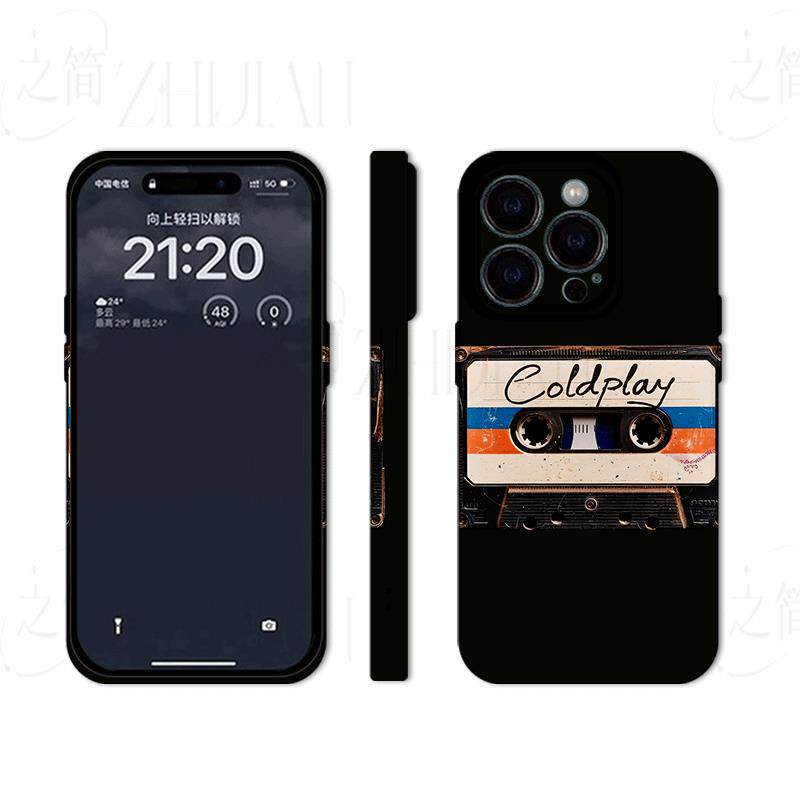 酷玩复古磁带磨砂磁吸手机壳大孔亮面硬壳适用苹果iphone18promax华为PURAXVIEW华为NOVA14PROOPPORENO6PRO