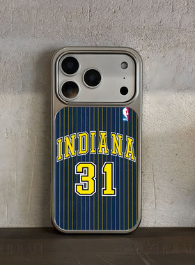 印第安纳31手机壳大孔电镀黑框碳纤纹二合一磁吸适用苹果17promax华为小米17PROMAXP60PROPURA80PROPLUS