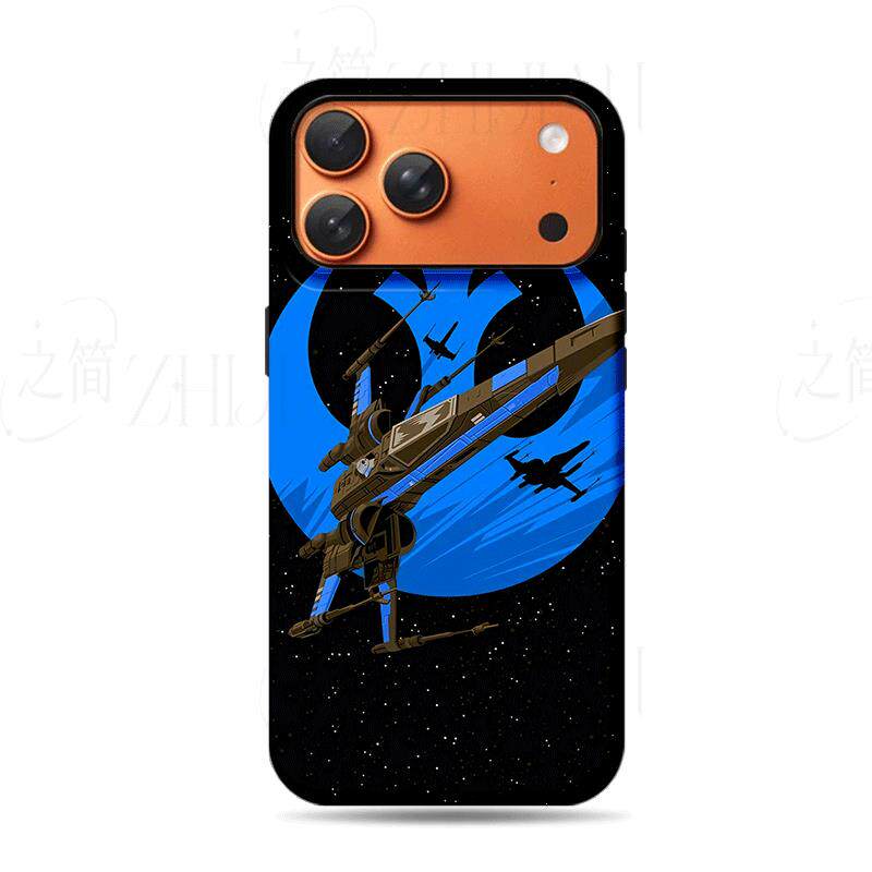 星战X翼战机磨砂磁吸手机壳大孔亮面硬壳适用苹果iphone18promax华为PURAXVIEW1加ACE2PRO荣耀300PRO