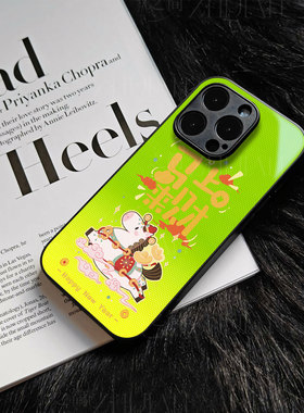 苹果17promax马上来财b玻璃手机壳马年新年祝福有钱适用苹果华为NOVA13PRO荣耀X70I红米K90PROMAXOPPOA6PRO