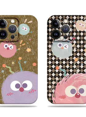 苹果17promax三只煤球菲林情侣手机壳适用苹果华为红米NOTE14PROPLUSIQOOZ10TURBO小米17promax麦芒11NOVA14