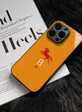 苹果17promax马年发财g玻璃手机壳马年新年祝福有钱适用苹果华为OPPOK12X一加ACE5竞速版小米15至尊荣耀MAGIC