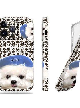 苹果17promax带帽猫咪狗狗菲林情侣手机壳适用苹果华为OPPOK12X荣耀300PRO小米14至尊NOVA14PROVIVOY500