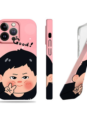 苹果17promax比耶胖胖男女菲林情侣手机壳适用苹果华为OPPORENO13PRO真我gt8proOPPOA6PROVIVOY300PRO小米14