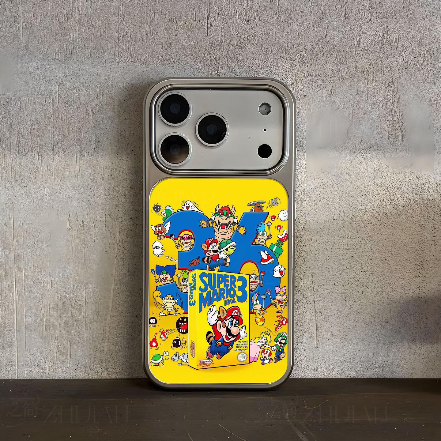 超级马里奥36手机壳大孔电镀黑框碳纤纹二合一磁吸适用苹果17promax华为MATE70PROPLUSP60PROPURA70PROPLUS