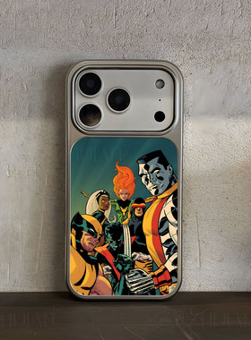 X战警集结手机壳大孔电镀黑框碳纤纹二合一磁吸适用苹果17promax华为PURA80ULTRAMATE60PROPLUSPURA70PROPLUS