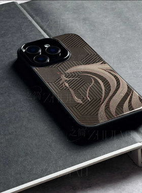 苹果17promax马头ks玻璃手机壳马年新年祝福有钱适用苹果华为红米K90PROMAXFINDX8PROIQOO13FINDX8至尊