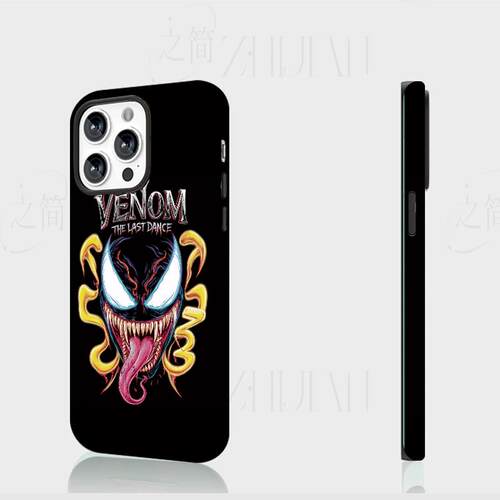 毒液最后一舞磨砂磁吸手机壳大孔亮面硬壳适用苹果iphone18promax华为PURAXVIEW荣耀MAGIC7PRO红米K80至尊版
