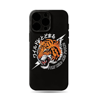 潮牌虎头图案磨砂磁吸手机壳大孔亮面硬壳适用苹果iphone18promax华为PURAXVIEW荣耀70PRO荣耀MAGIC6PRO