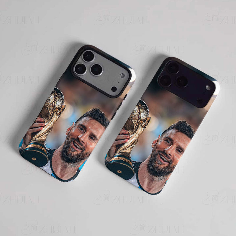 梅西捧世界杯磨砂磁吸手机壳大孔亮面硬壳适用苹果iphone18promax华为PURAXVIEWOPPOFINDX9PROIQOOZ11TURBO