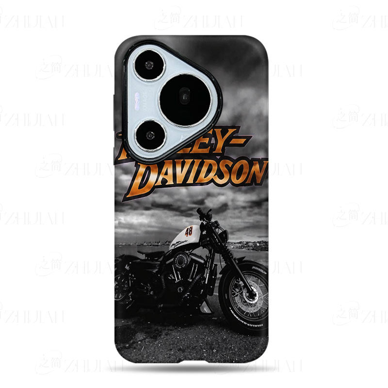 哈雷48摩托磨砂磁吸手机壳大孔亮面硬壳适用苹果iphone18promax华为PURAXVIEWVIVOY500PROOPPORENO6PRO