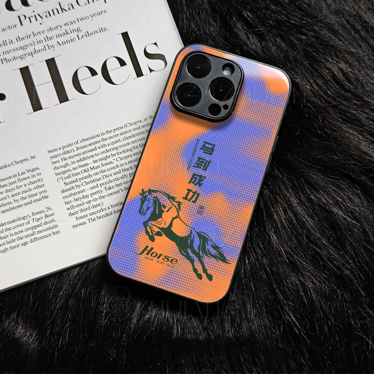 苹果17promax马到成功x玻璃手机壳马年新年祝福有钱适用苹果华为三星S25ULTRA真我GT7mate80proVIVOY500