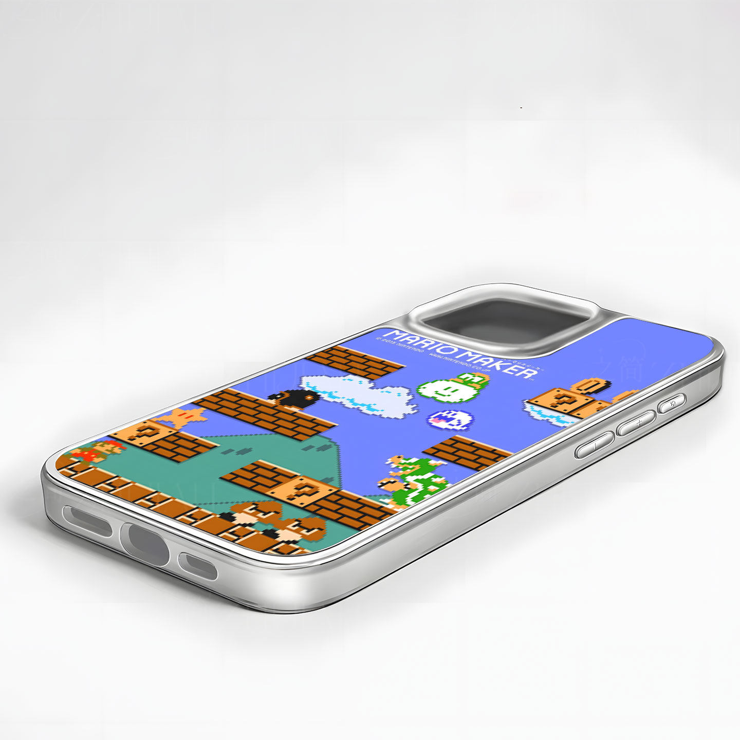 马里奥制造场景手机壳大孔电镀黑框碳纤纹二合一磁吸适用苹果17promax华为PURA80ULTRA小米17PROMAXPURA70ULT