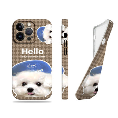 苹果17promax带帽猫咪狗狗菲林情侣手机壳适用苹果华为一加ACE5Pro红米K70ULTRAMATE60PRO+小米14至尊OPPOK12