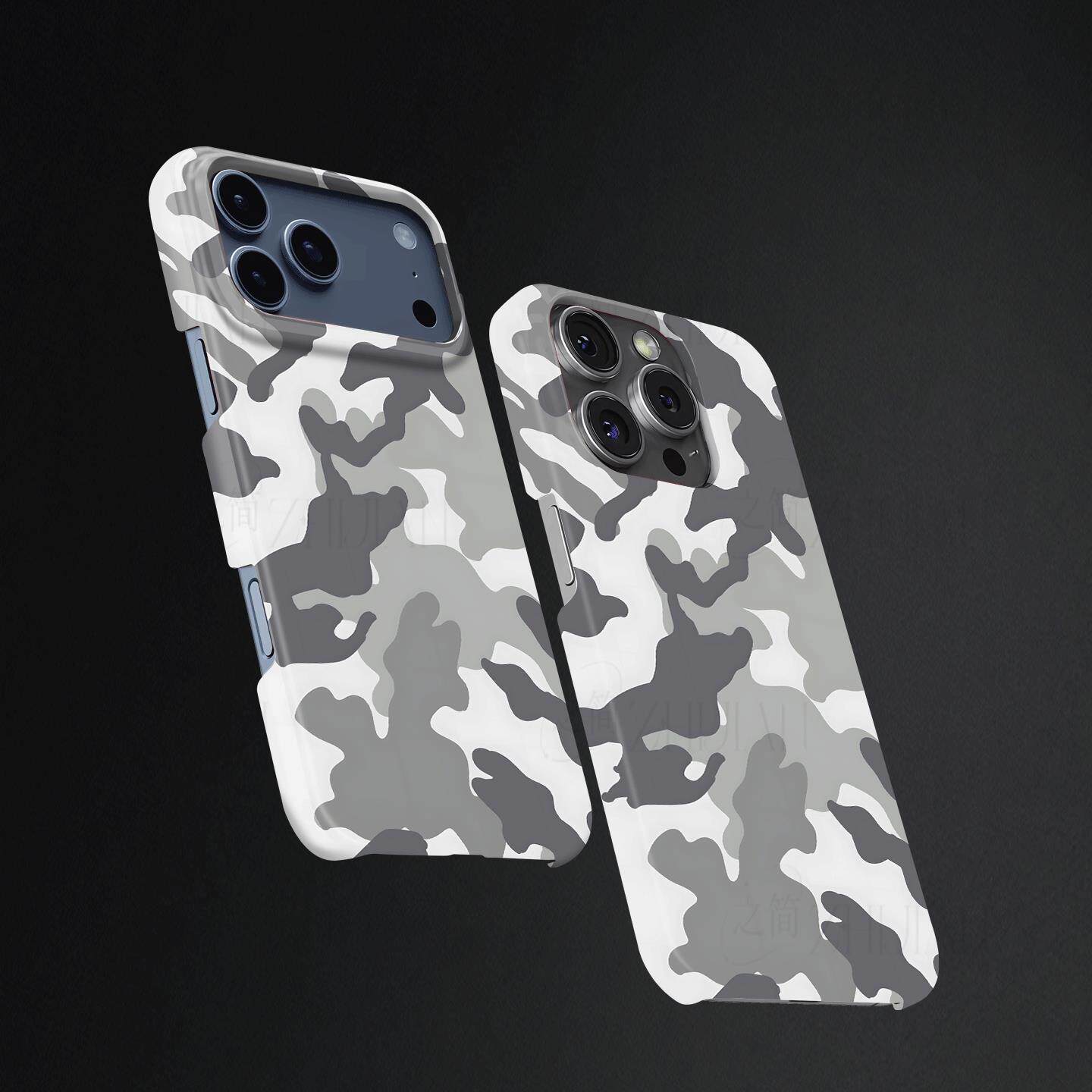 灰色迷彩纹硬壳磨砂磁吸手机壳适用苹果iphone17promax华为OPPOFINDX9PRO小米15PRO荣耀MAGIC7PROVIVOX200S