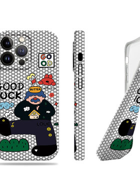 苹果17promax插画大叔女孩菲林情侣手机壳适用苹果华为红米NOTE15PROPLUS一加ACE5竞速版OPPOK12S荣耀400PRO