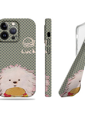 苹果17promax狗狗薯条汉堡菲林情侣手机壳适用苹果华为真我GT7MATE40EIQOONEO9畅享80PRO小米13ULTRA