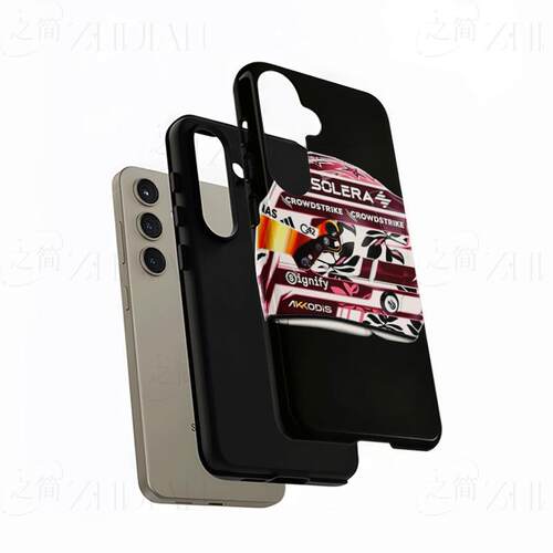 印花赛车头盔磨砂磁吸手机壳大孔亮面硬壳适用苹果iphone18promax华为PURAXVIEW1加ACE3PRO荣耀80SE