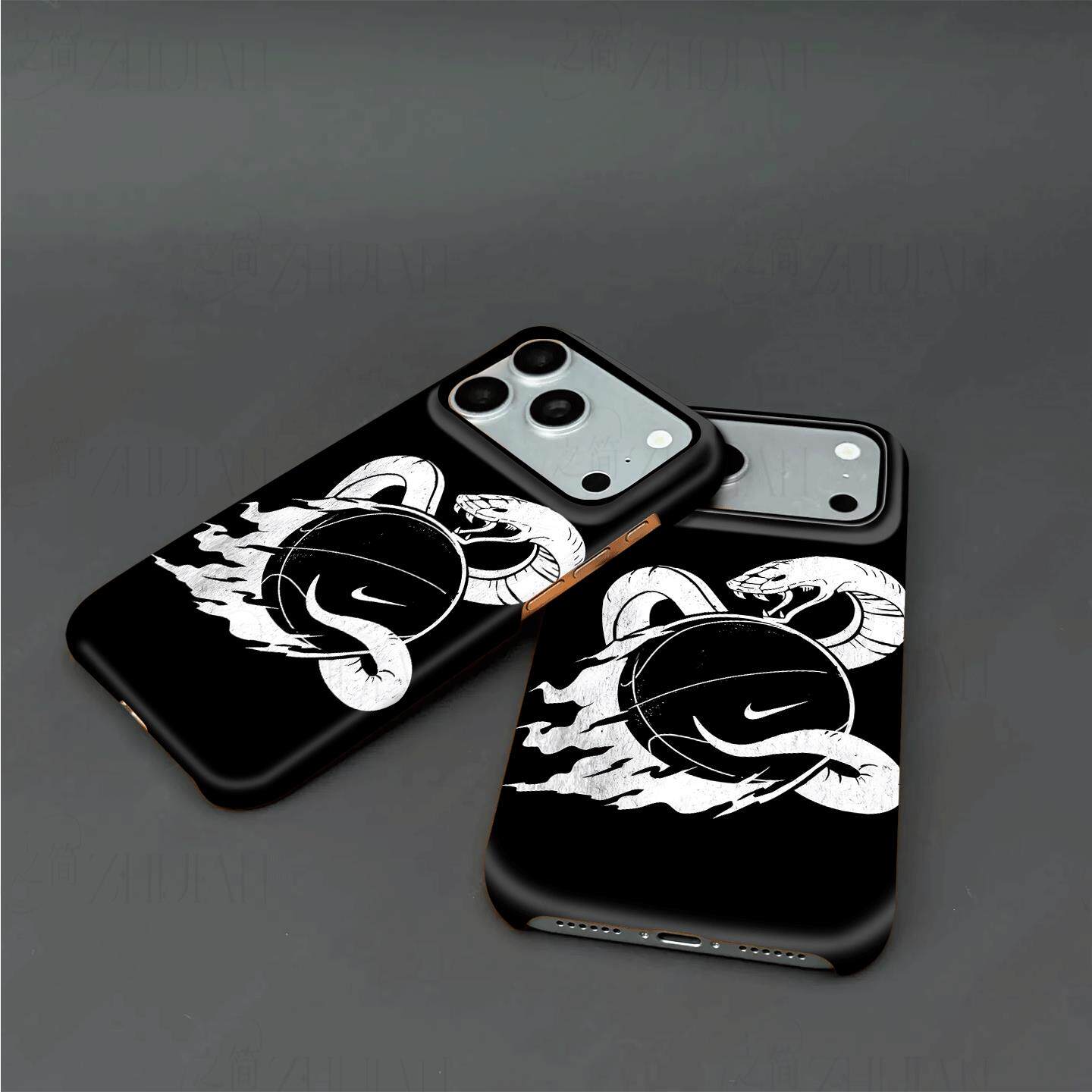 耐克曼巴篮球硬壳磨砂磁吸手机壳适用苹果iphone17promax华为P60proMATE60PRO荣耀MAGIC8PROMATE70PRO+