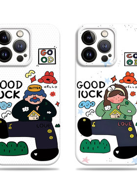 苹果17promax插画大叔女孩菲林情侣手机壳适用苹果华为OPPORENO14PROVIVOY200INOVA13PRO红米K80PROVIVOY300