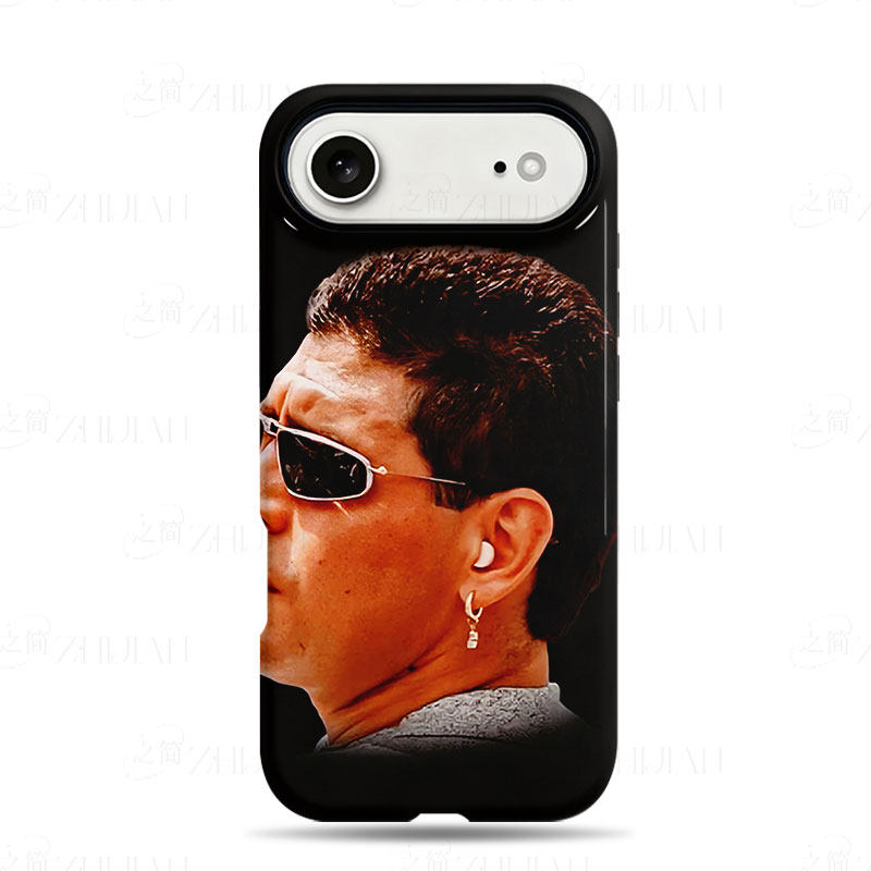 墨镜耳环型男磨砂磁吸手机壳大孔亮面硬壳适用苹果iphone18promax华为PURAXVIEW1加ACE3VPLus16/15/14