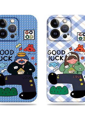 苹果17promax插画大叔女孩菲林情侣手机壳适用苹果华为MATE80PROMAXNOVA13PROVIVOS20PRO小米15至尊VIVOY500