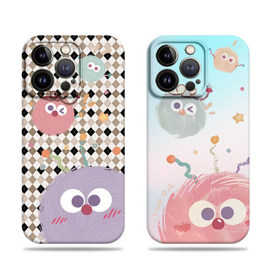 苹果17promax三只煤球菲林情侣手机壳适用苹果华为IQOO12PROVIVOY200I三星S25PLUSopporeno15pro红米NOTE15PR