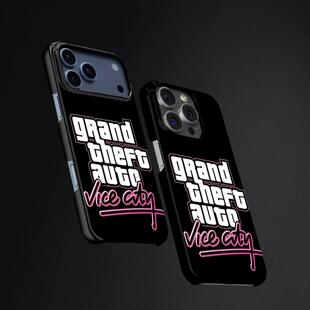 GTA罪恶都市硬壳磨砂磁吸手机壳适用苹果iphone17promax华为VIVOX200SOPPOFINDX9PRO小米15PROmate80pro