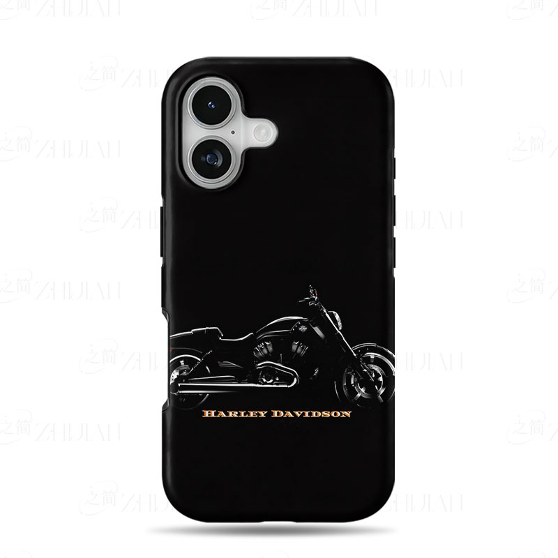 暗黑哈雷摩托磨砂磁吸手机壳大孔亮面硬壳适用苹果iphone18promax华为PURAXVIEWVIVOX80PRO红米NOTE12TURBO