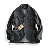 非rrl 休闲西服夹克外套阿美咔叽水洗做旧新品 西里布美式 复古工装