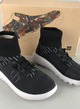 uin旅行鞋品牌断码撤柜女鞋轻便透气百搭弹力高帮鞋织物休闲潮鞋