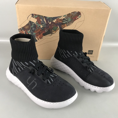 uin旅行鞋品牌断码撤柜女鞋轻便透气百搭弹力高帮鞋织物休闲潮鞋