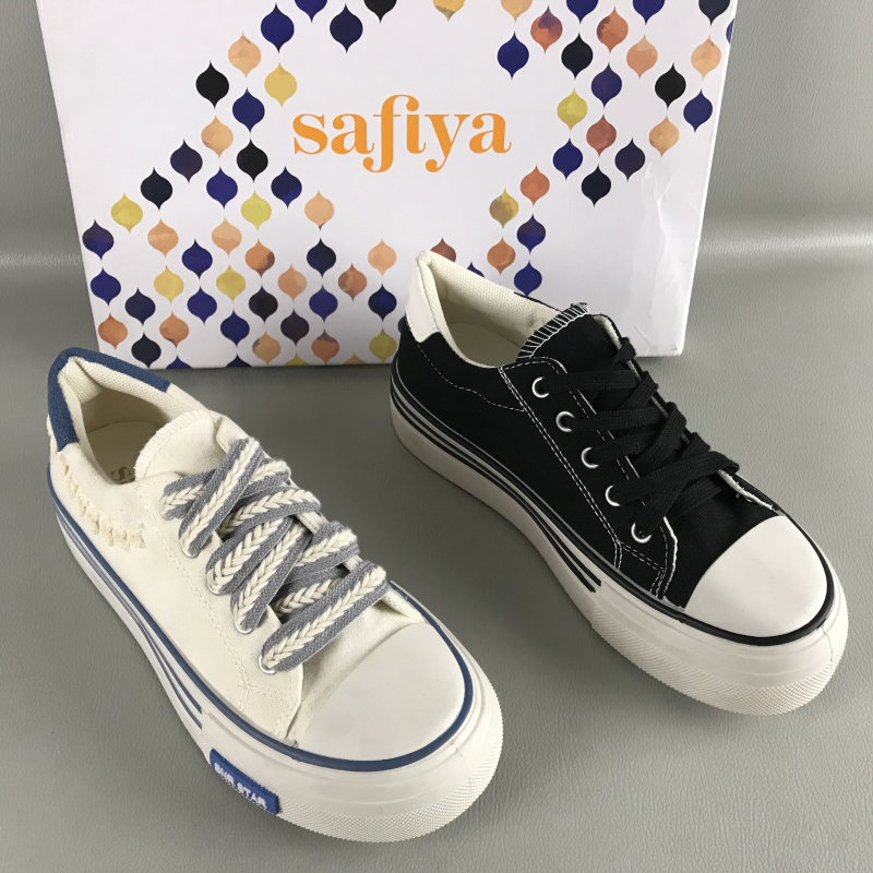 Safiya/索菲娅女鞋断码撤柜春秋系带厚底韩版板鞋休闲学院风单鞋,女鞋,休闲板鞋,淘宝优惠券,粉丝福利购,淘宝优惠卷