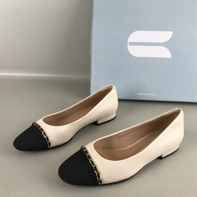 comely/康莉品牌断码撤柜春夏低跟温柔百搭浅口单鞋真皮轻便女鞋