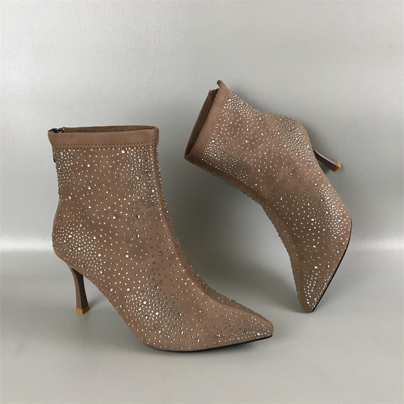 其他气质气质细跟水钻女鞋