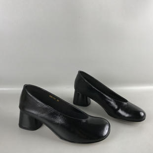 撤柜捡漏春夏牛皮通勤百搭工作鞋 专柜正品 手工女鞋 断码 简约高跟鞋