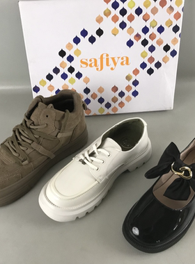 索菲娅品牌女鞋断码撤柜处理春秋厚底英伦风乐福鞋真皮时尚休闲鞋