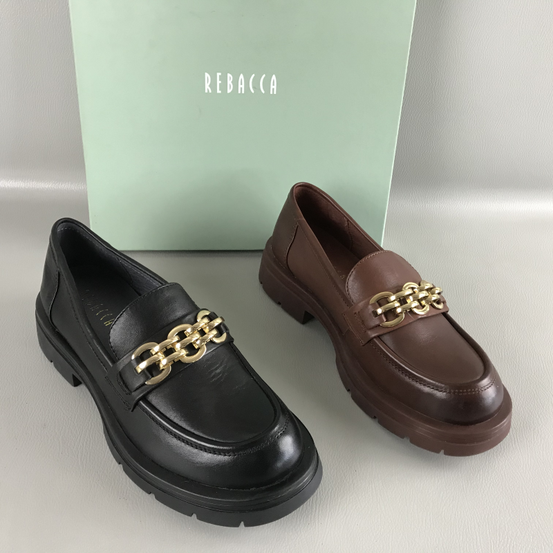 REBACCA/瑞贝卡正品女鞋断码撤柜春夏厚底真皮英伦风乐福鞋豆豆鞋,女鞋,乐福鞋（豆豆鞋）,淘宝优惠券,粉丝福利购,淘宝优惠卷