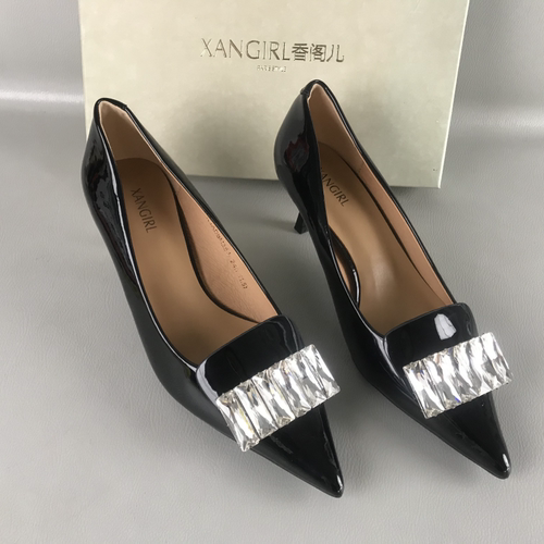 XANGIRL香阁儿女鞋断码撤柜处理春夏季浅口单鞋法式风百搭高跟鞋