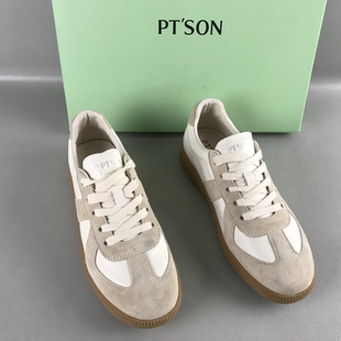 百田森女鞋 正品 SON 爆款 德训鞋 时尚 撤柜2026春秋平底休闲单鞋