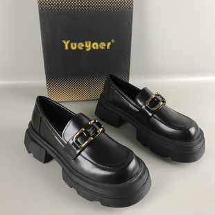 英伦乐福鞋 月芽儿品牌正品 撤柜春夏一脚蹬通勤百搭工作鞋 断码 女鞋