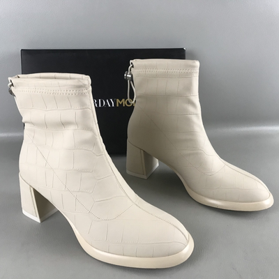 SATURDAYMODE正品女靴断码撤柜秋冬洋气百搭高跟时装靴时尚单靴子