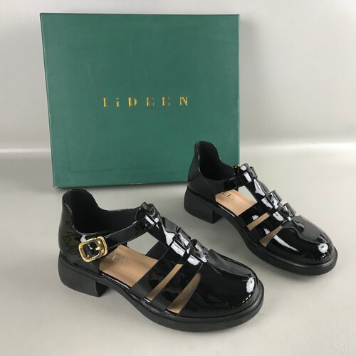 34.35码正品手工女鞋撤柜夏季一字扣带复古真皮玛丽珍鞋时尚凉鞋