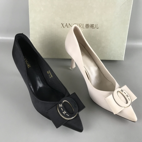 XANGIRL/香阁儿正品断码撤柜春夏浅口单鞋法式风尖头优雅高跟鞋女